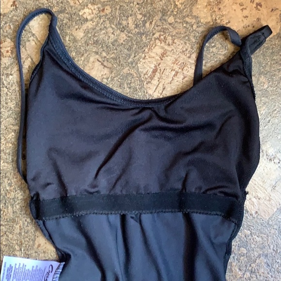 BLACK CAPEZIO DANCE LEOTARD - Picture 6 of 6